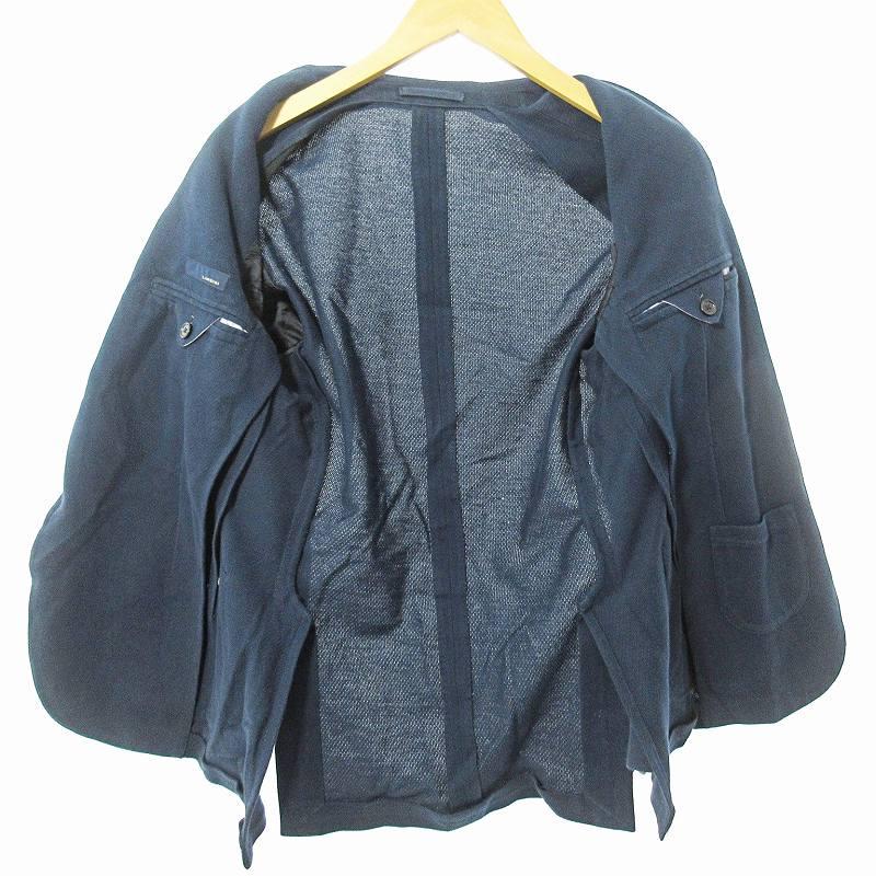 ラルディーニ LARDINI テーラードジャケット ブレザー コットン 44 紺