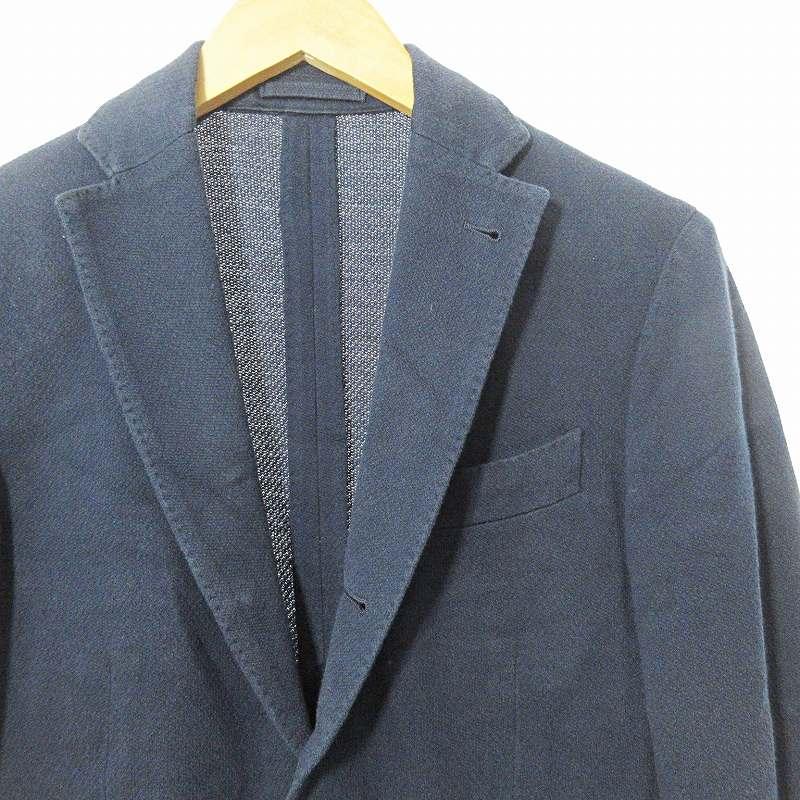 ラルディーニ LARDINI テーラードジャケット ブレザー コットン 44 紺  