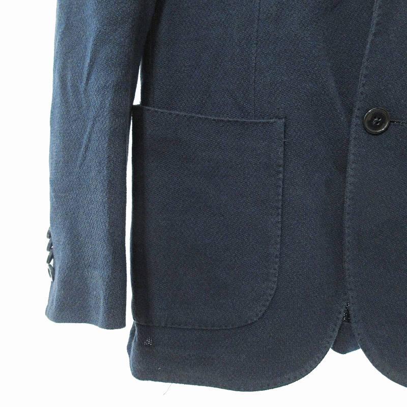 ラルディーニ LARDINI テーラードジャケット ブレザー コットン 44 紺