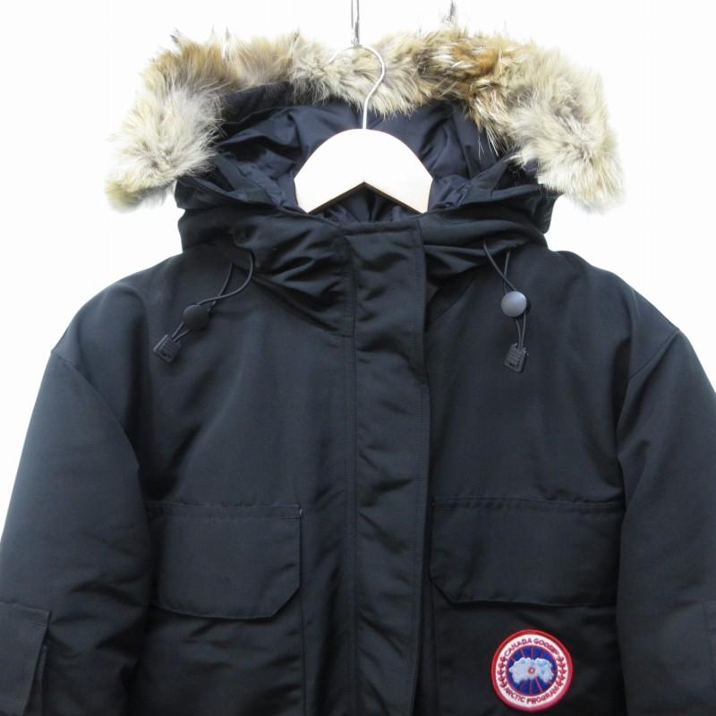 【正規品・美品】カナダグース ジャスパー ダウンコート コヨーテファー 黒 M程 カナダグース CANADA GOOSE 美品 JASPER コヨーテファー ダウン