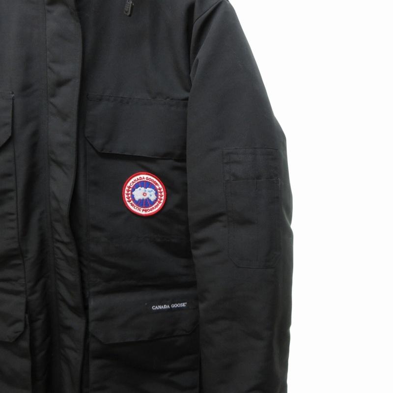 【正規品・美品】カナダグース ジャスパー ダウンコート コヨーテファー 黒 M程 カナダグース CANADA GOOSE 美品 JASPER コヨーテファー ダウン