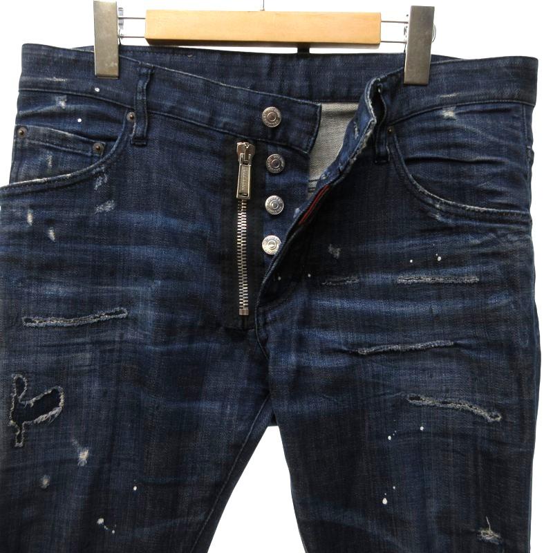 ディースクDSQARED2 Skater BigZipデニム ディースクDSQARED2 Skater BigZipデニム