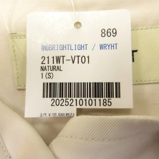 【中古】未使用品 ライト WRYHT タグ付き TRENCH MANTLE DRESS トレンチコート ノースリーブ ロング 白 1 約S 未使用品 ライト WRYHT タグ付き TRENCH MANTLE DRESS トレンチコート