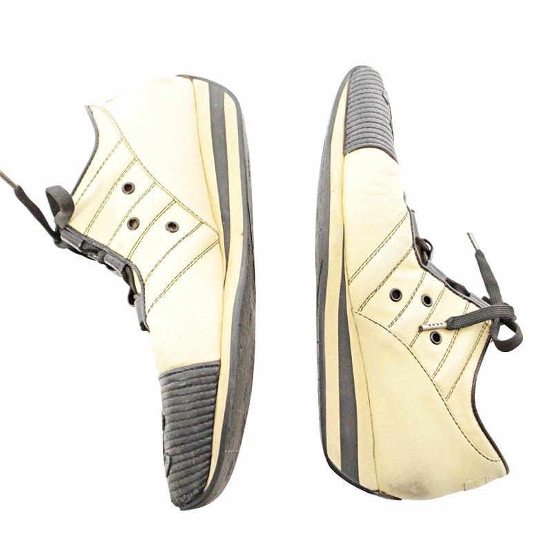 CHANEL（シャネル） バイカラー ココマーク レザー スニーカー 7 24cm