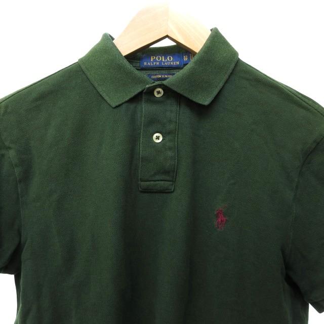 Ralph Lauren スキニーフィット ポロシャツ 半袖 オリーブグリーン Ralph Lauren スキニーフィット ポロシャツ 半袖 オリーブグリーン