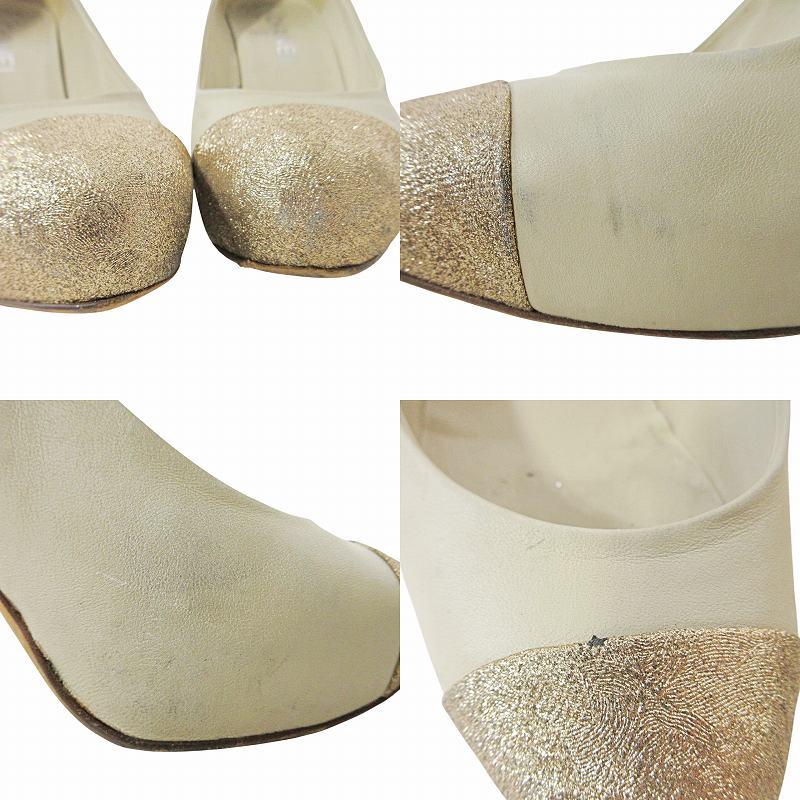 CHANEL シャネル ココマーク ラメ パンプス ハイヒール インヒール  