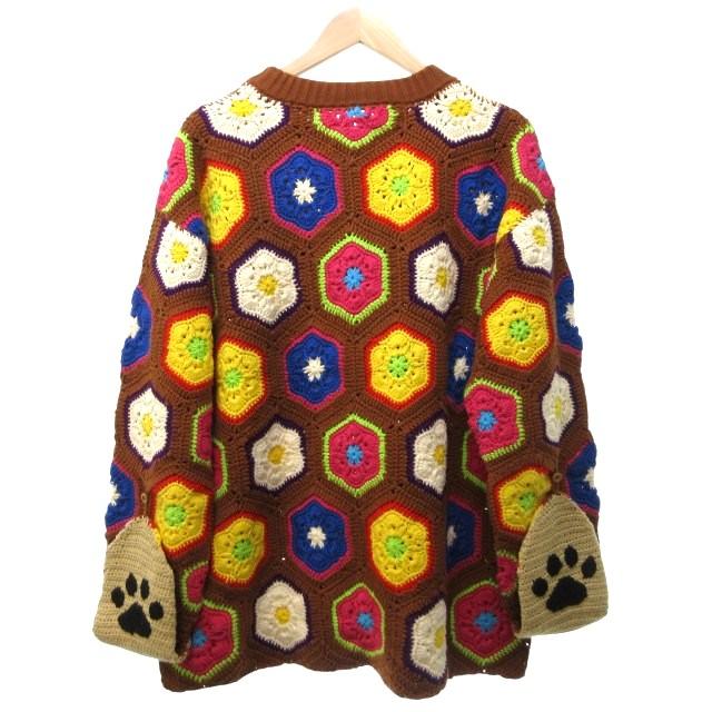 ダブレット doublet 美品 21SS HAND-CROCHET BEAR PULLOVER ニット 