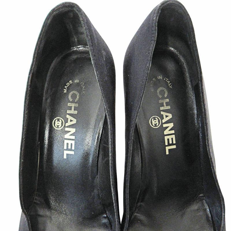 CHANEL シャネル カメリア ココマークパール パンプス