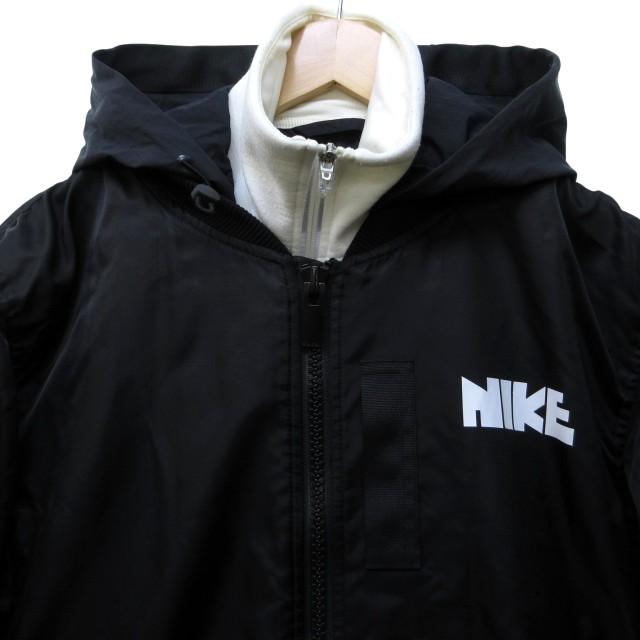 サカイ sacai × ナイキ NIKE 美品 21AW Layered Bomber Jacket