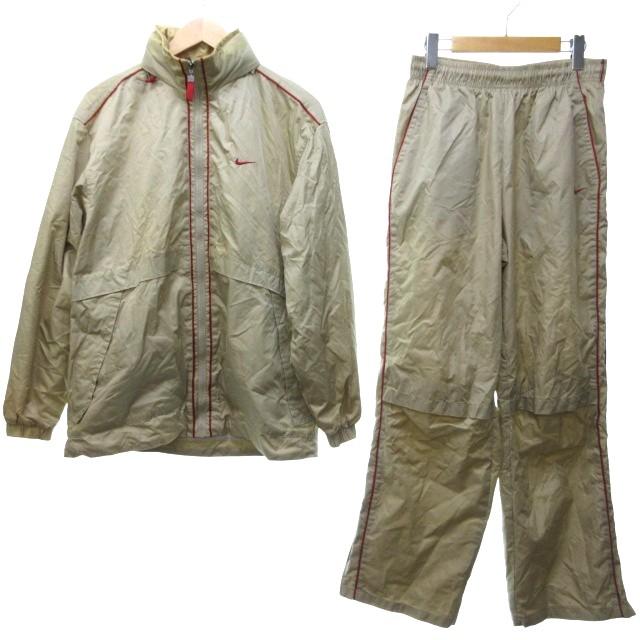 NIKE】90'sヴィンテージ！ナイロンジャケットパンツ！セットアップ 銀