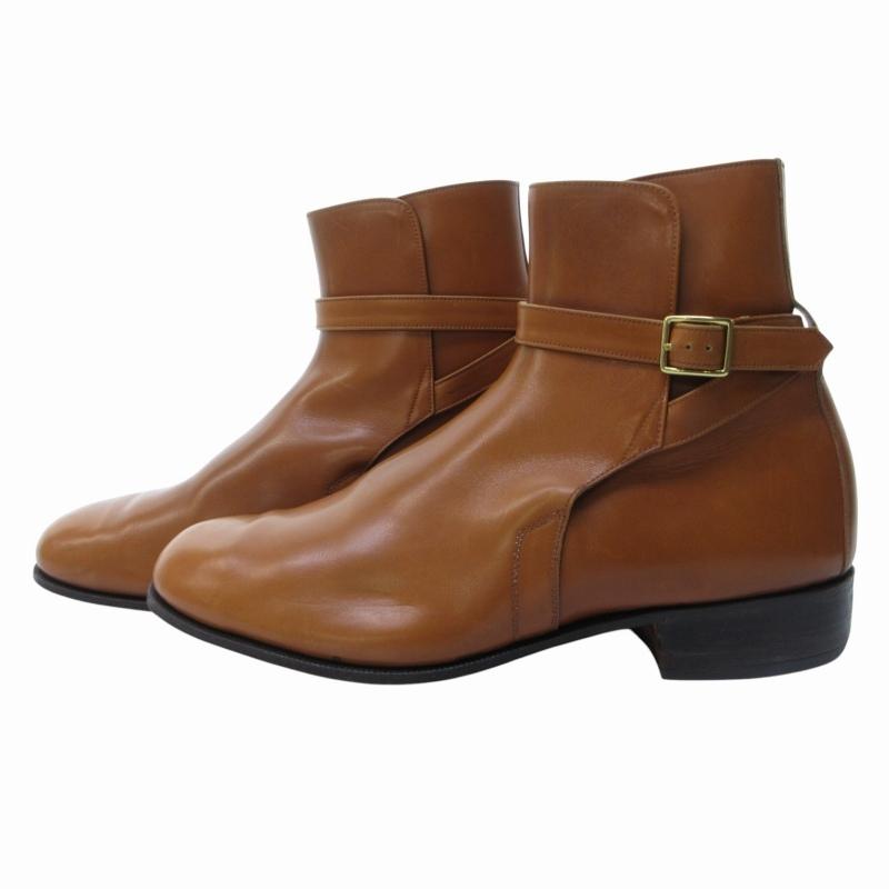 【中古】イーフォーゲル E.VOGEL ショートブーツ ジョッパブーツ レザー ベルト 茶 ブラウン 約27.5cm IBO77 0820 メンズ イーフォーゲル E.VOGEL ショートブーツ ジョッパブーツ レザー ベルト