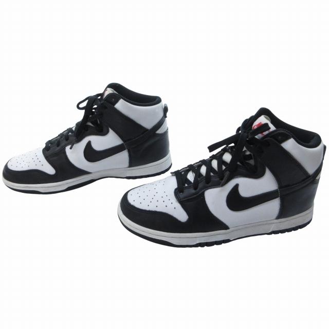 NIKE（ナイキ） ダンク ハイカットスニーカー バイカラー 白 ホワイト