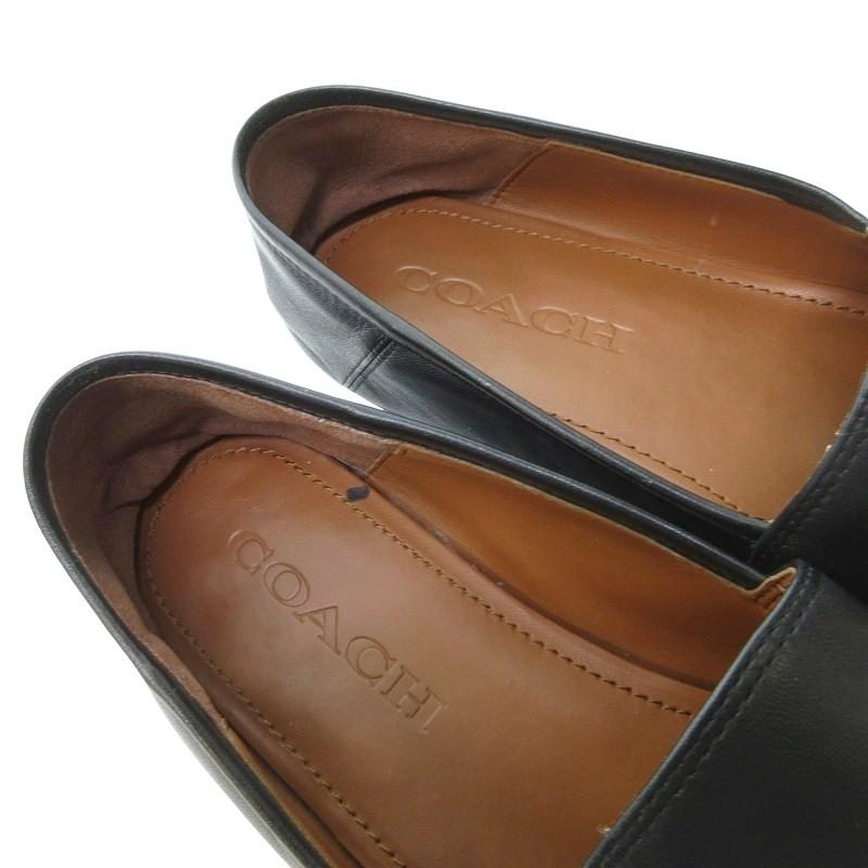 COACH（コーチ） レザー ビット ローファー フラットシューズ ゴールド