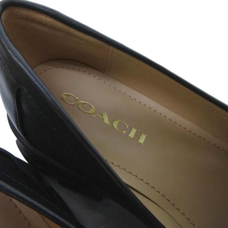 ✨未使用級　コーチ　ルーシー ローファー 厚底　スリッポン レザー 黒　25 ✨未使用級 コーチ ルーシー ローファー 厚底 スリッポン レザー 黒 25
