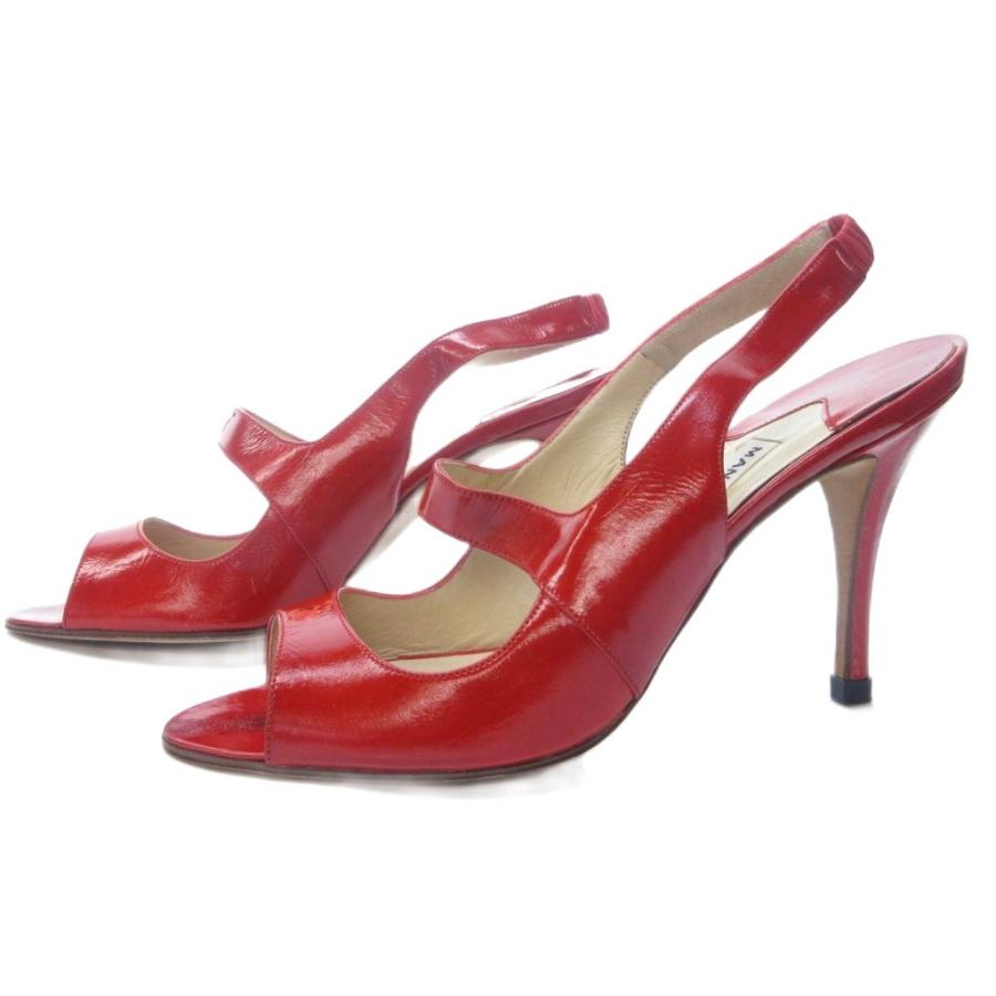 マノロブラニク MANOLO BLAHNIK オープントゥ サンダル ミュール