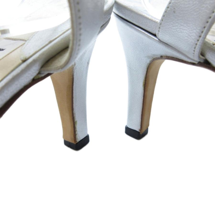 マノロブラニク MANOLO BLAHNIK サンダル ミュール ポインテッドトゥ