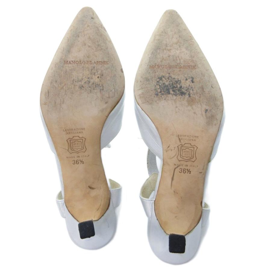 マノロブラニク MANOLO BLAHNIK サンダル ミュール ポインテッドトゥ