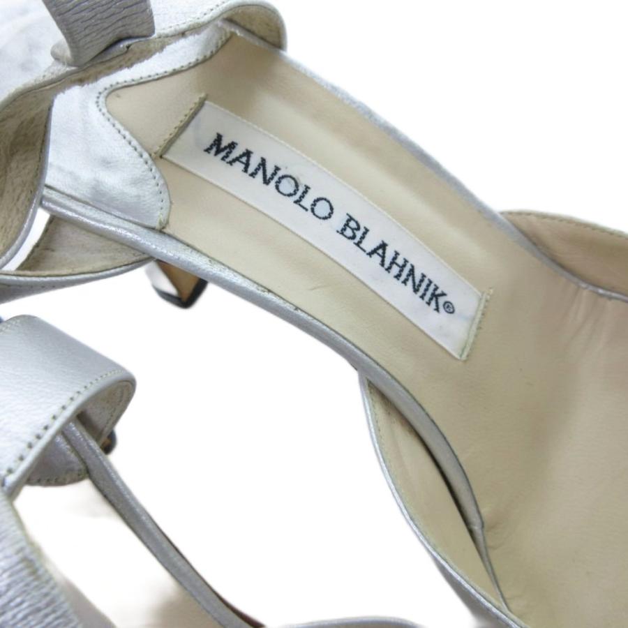 マノロブラニク MANOLO BLAHNIK サンダル ミュール ポインテッドトゥ