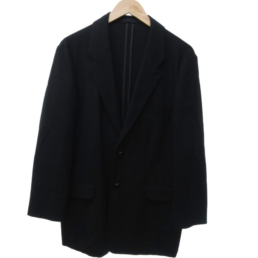 パパス Papas ウールテーラードジャケット ブレザー くるみボタン 長袖