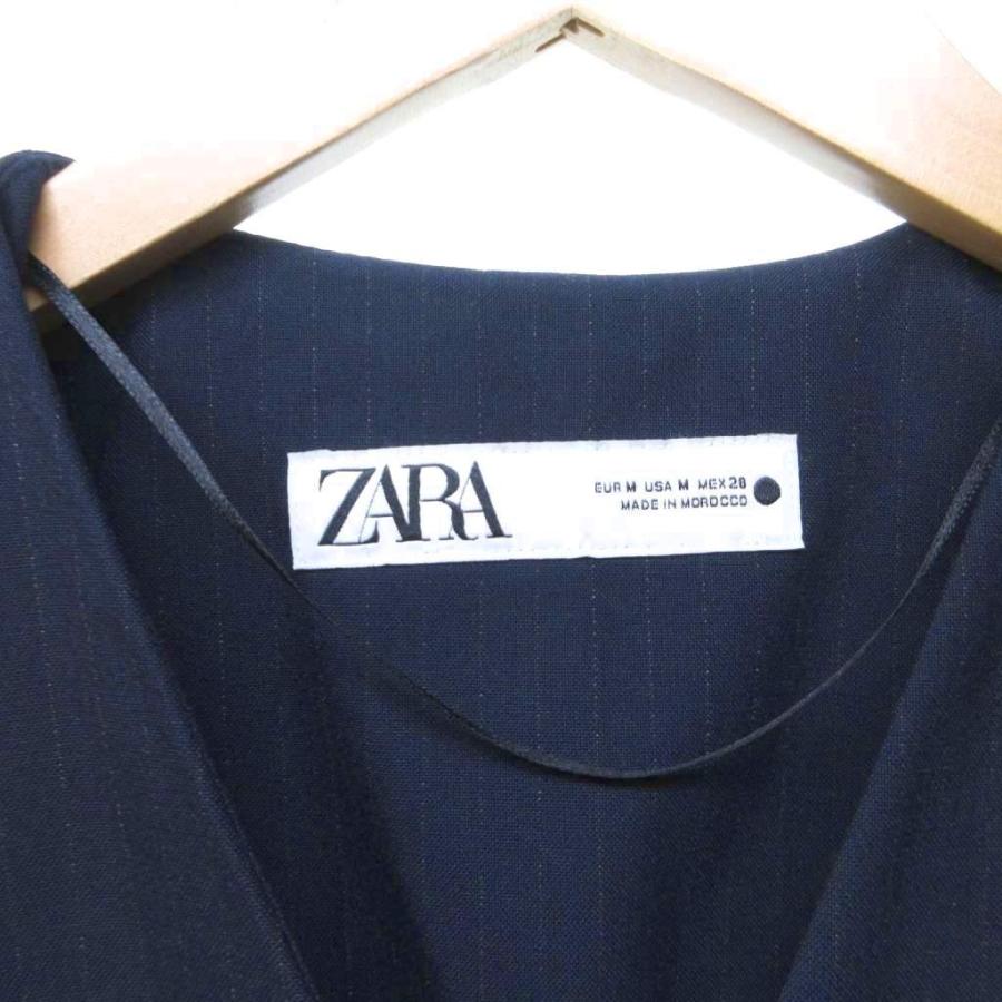 ZARA（ザラ） セットアップ ピンストライプ ベスト パンツ 上下 紺