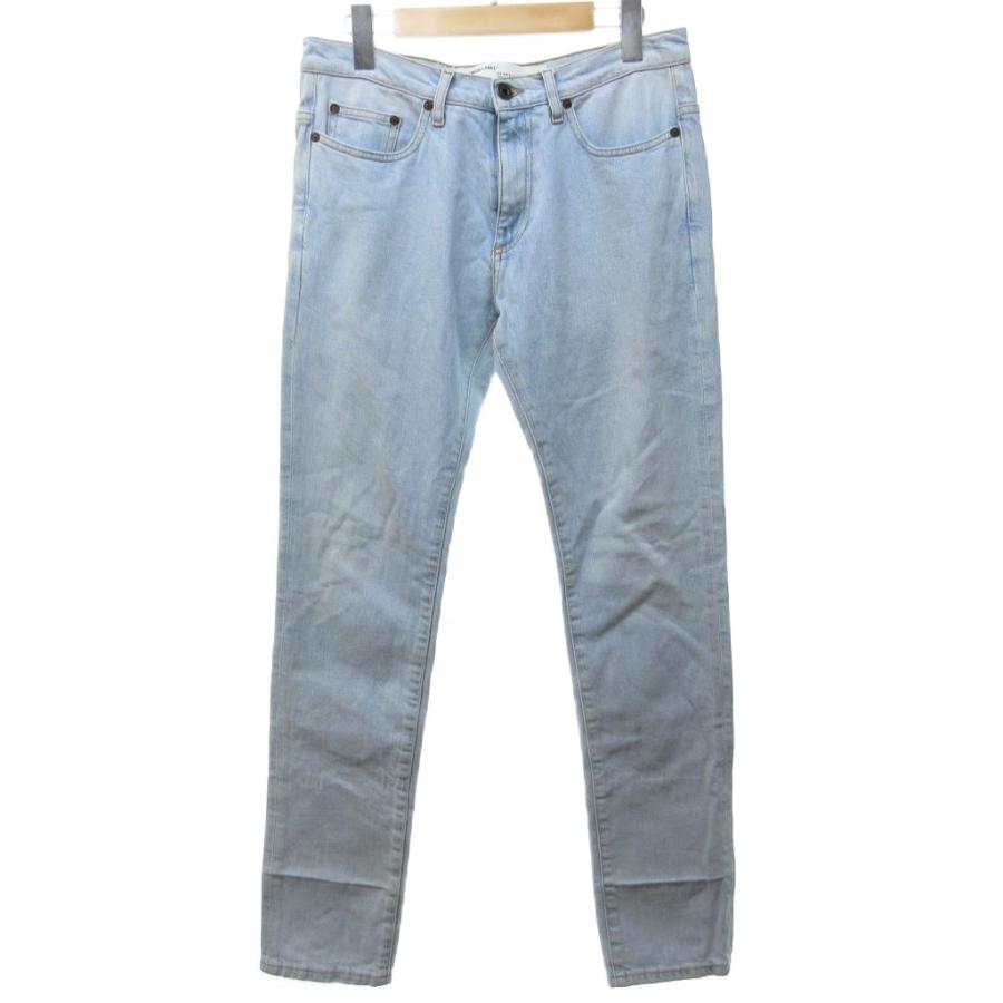 オフホワイト OFF WHITE デニム ジーンズ ジーパン ストレート  