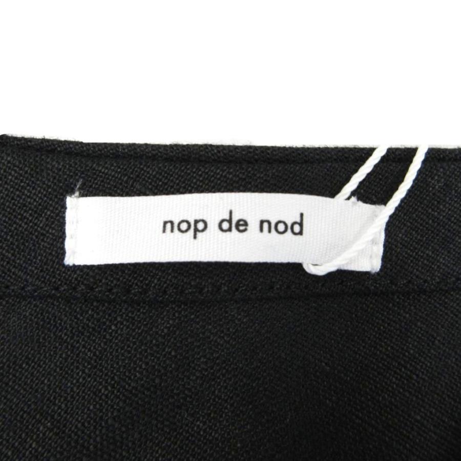 未使用品 nop de nod ノップドゥノット タグ付き リネン ベスト ジレ V