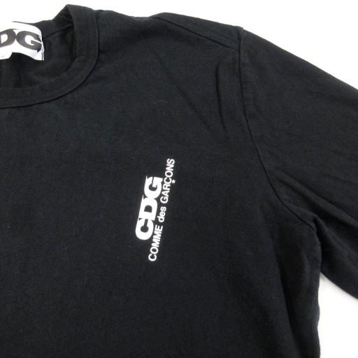 『COMME des GARCONS』 ロンT CDG 2023 黒　M CDGコムデギャルソン 長袖Tシャツ ツイスト-捻じれデザイン