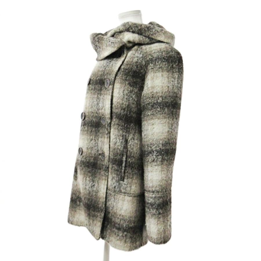 ザラ ベーシック ZARA BASIC コート ジャケット チェック柄 ウール混