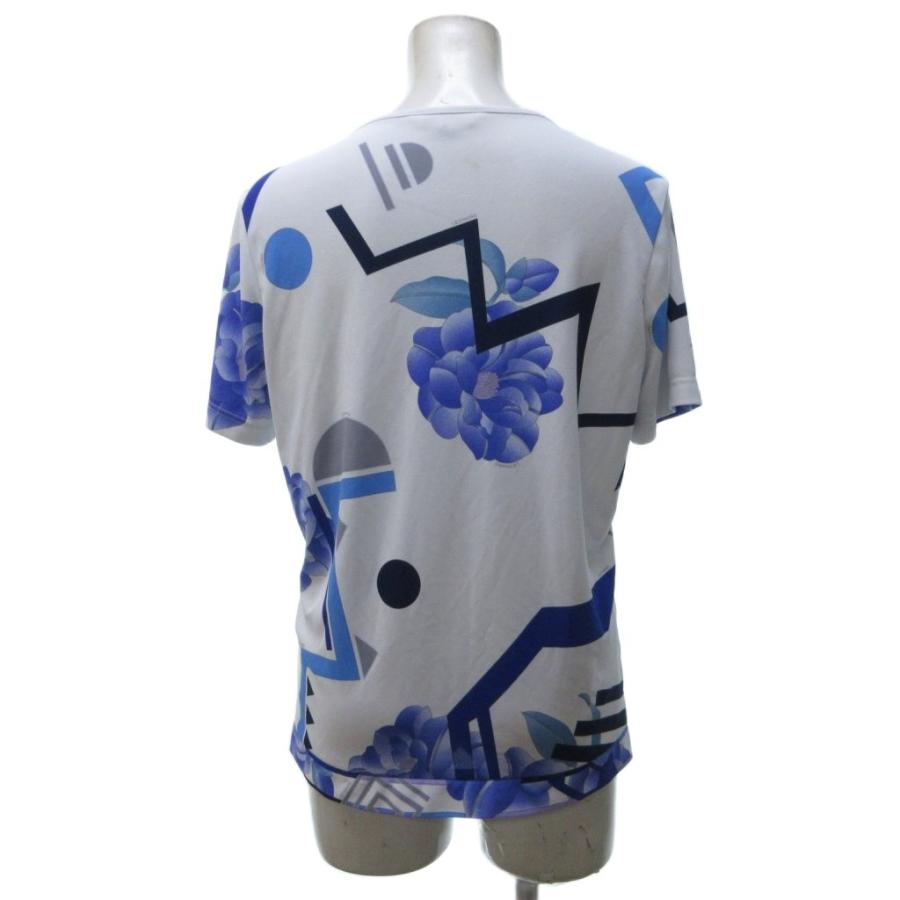 レオナールスポーツ LEONARD SPORT カットソー Tシャツ 半袖 花柄 総柄 
