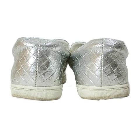 フィン Fin レザー スリッポン スニーカー 編み込み シューズ 靴 23.0