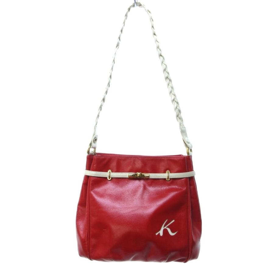 Kitamura（キタムラ） レザー ショルダーバッグ ゴールド金具 フラップ 