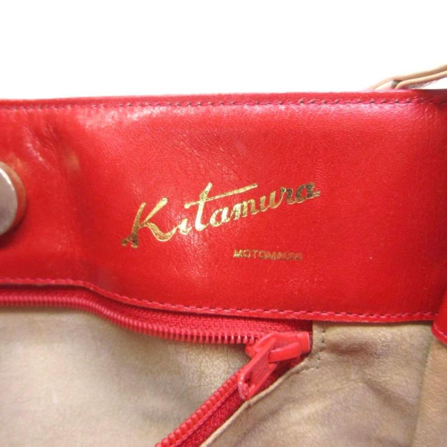 Kitamura（キタムラ） レザー ショルダーバッグ ゴールド金具 フラップ 