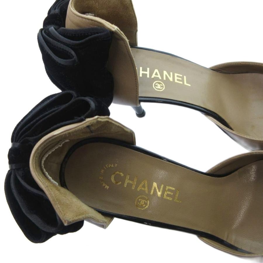 CHANEL（シャネル） バイカラー ココマーク バックリボン パンプス 