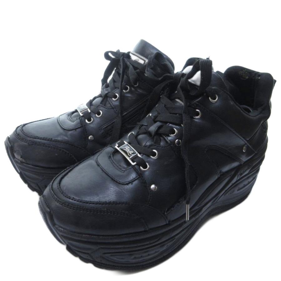 ヨースケ YOSUKE 30 SANMARU 23AW レースアップ 厚底スニーカー 黒 