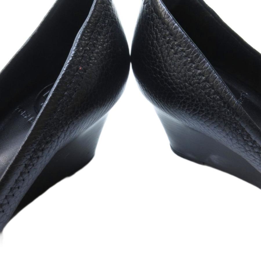 TORY BURCH（トリーバーチ） レザー オープントゥ パンプス ウェッジ