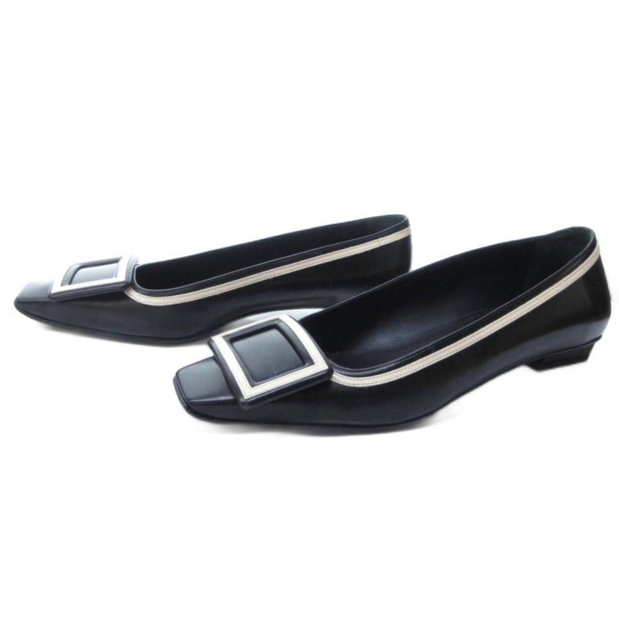 未使用品 ロジェヴィヴィエ ROGER VIVIER ベルヴィヴィエ スクエアトゥ 