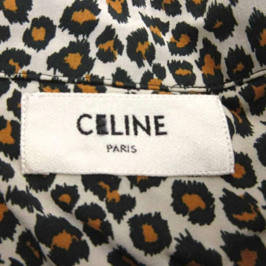 20AW Celine レオパードシャツ 38 レーヨンシャツ セリーヌ CELINE（セリーヌ） 美品 20AW レオパード 総柄 レーヨン シャツ
