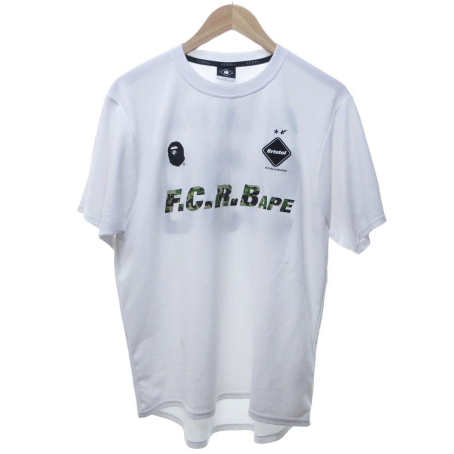 FCRB×ape F.C.Real Bristol 長袖 L ブラック エイプ BAPE®×FCRB Lホワイト