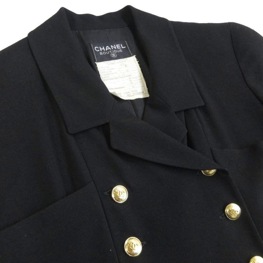 CHANEL（シャネル） ヴィンテージ ダブルブレスト ギャザーワンピース
