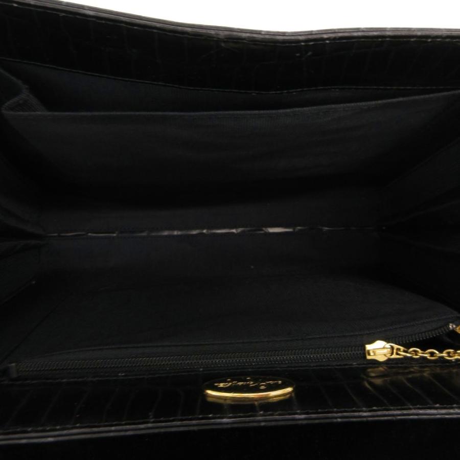 GINZA Kanematsu（銀座かねまつ） ショルダーバッグ クロコ型押し