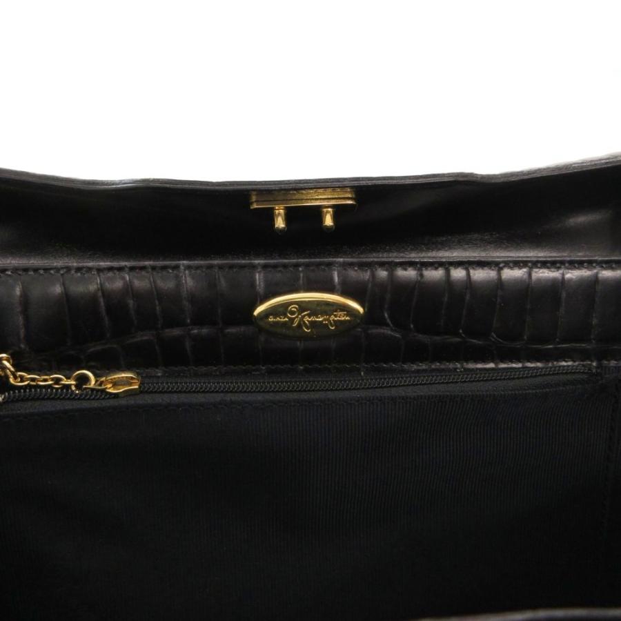 GINZA Kanematsu（銀座かねまつ） ショルダーバッグ クロコ型押し