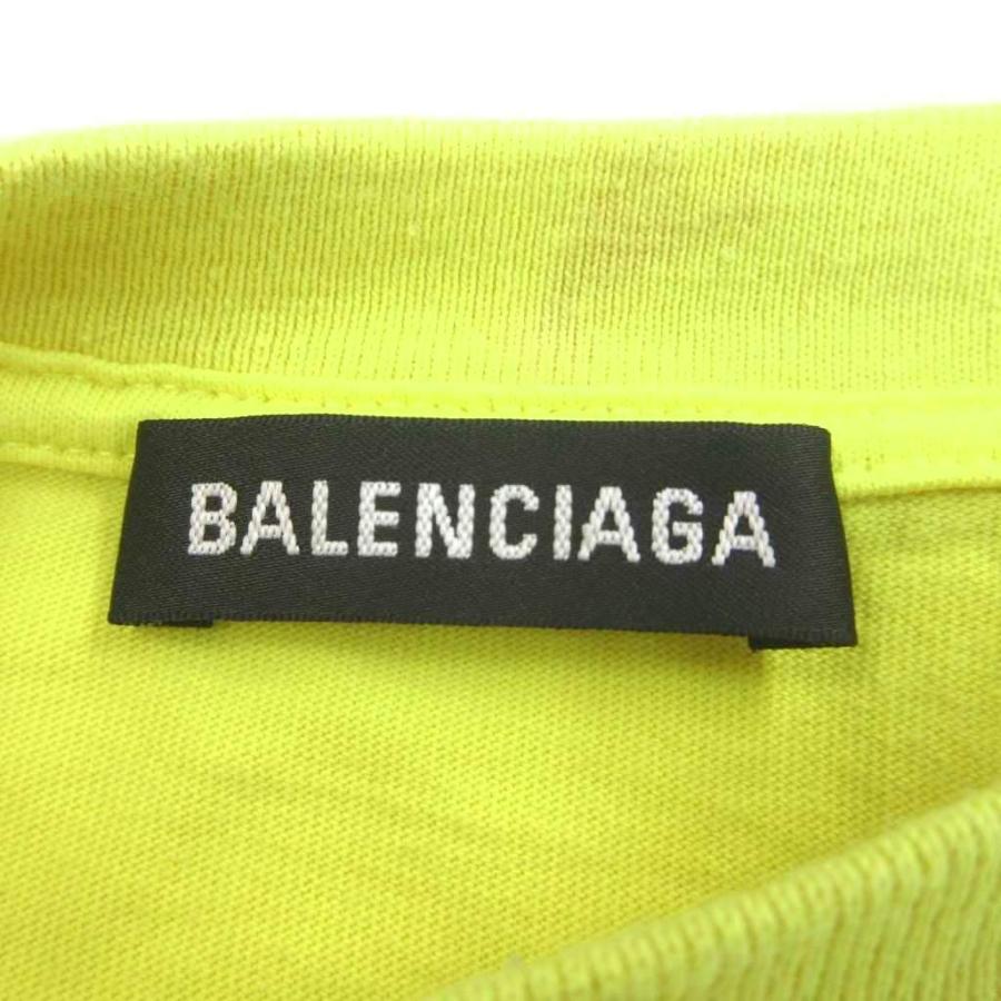 【中古】バレンシアガ BALENCIAGA 20SS キャンペーンロゴオーバサイズTシャツ カットソー 黄色 XS 641675 TJVF7 BALENCIAGA（バレンシアガ） BALENCIAGA 20SS キャンペーンロゴオーバ