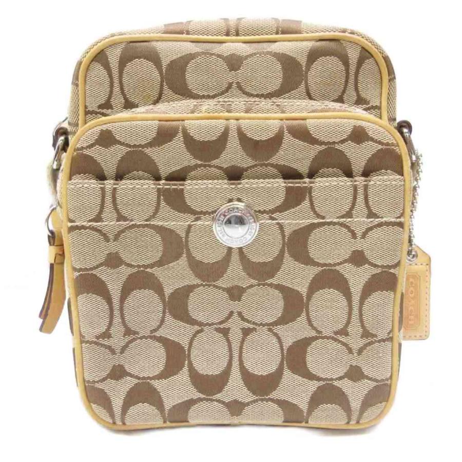 COACH（コーチ） COACH 6451 シグネチャー ショルダーバッグ ロゴ 切替