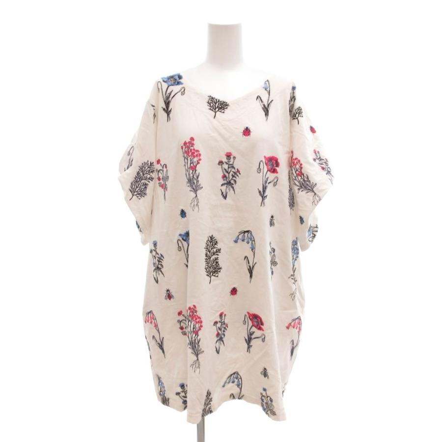 マーブルシュッド marble SUD 美品 ワンピース ひざ丈 白