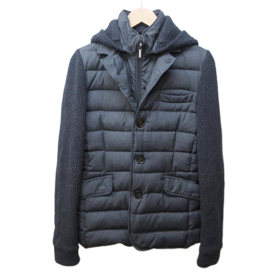 ムーレー MOORER OREGON-JE ダウンジャケット 袖切替 リブニット