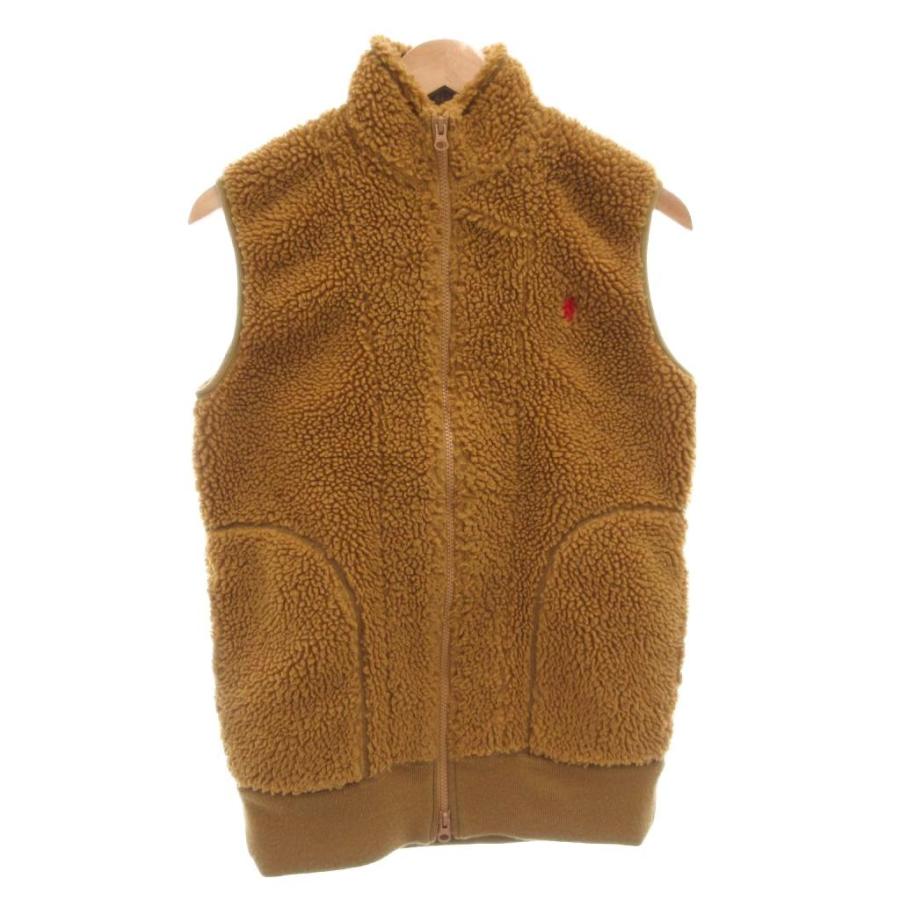 ジムフレックス Gymphlex フリースベスト M ボア ジップアップ ロゴ