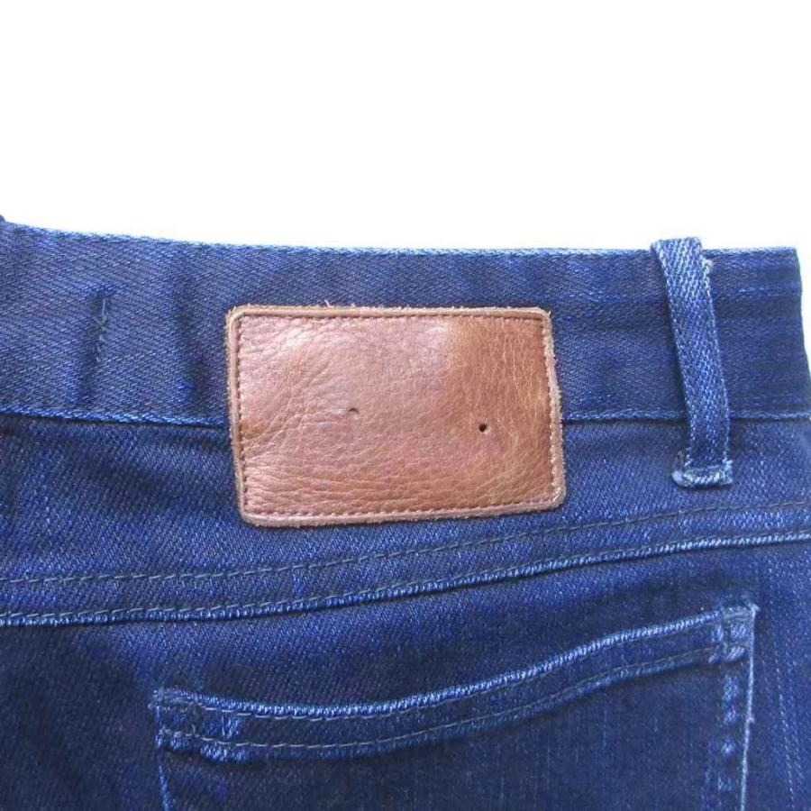 【中古】セリーヌ CELINE modele depose デニム ジーンズ ストレート インディゴブルー 40 約M IBO85 CELINE（セリーヌ） CELINE modele depose デニム ジーンズ ストレート