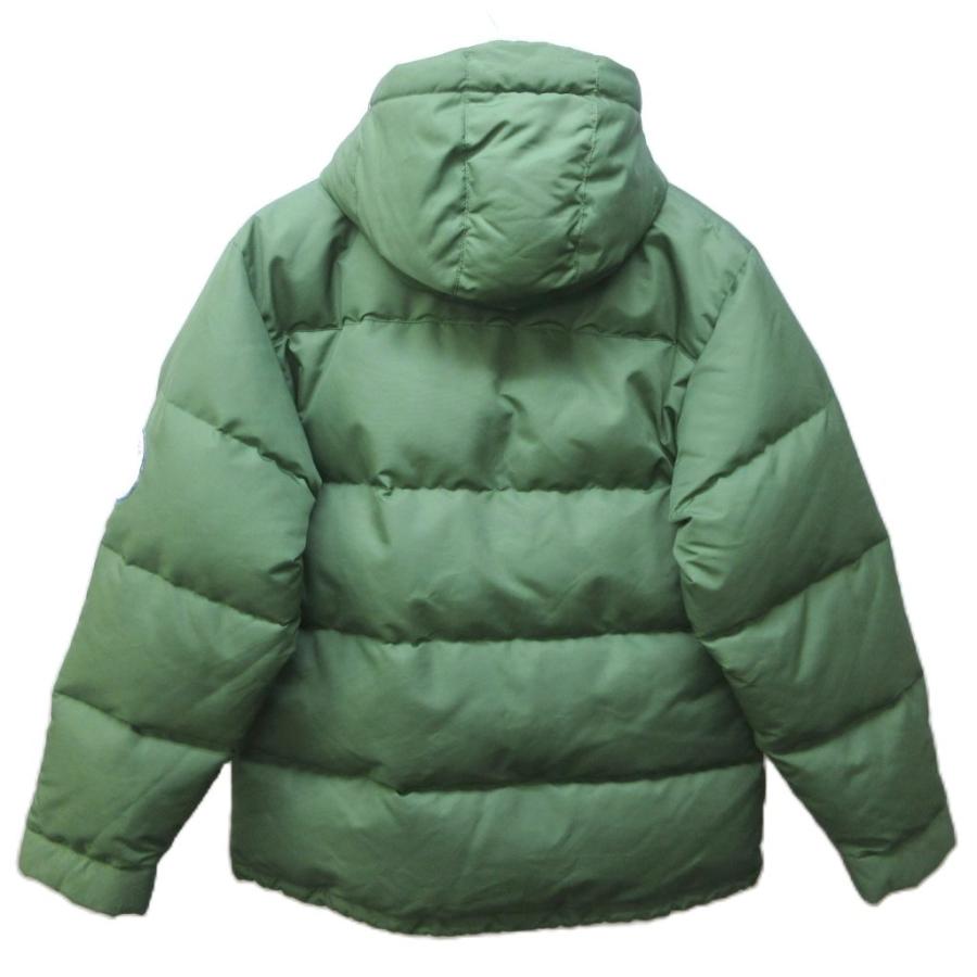 エーグル AIGLE ダウンジャケット ダウンコート ロゴ ワッペン フード 