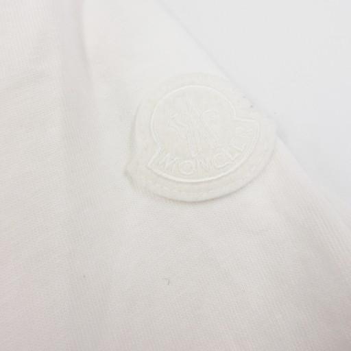 【中古】モンクレール 22SS Tシャツ カットソー ロゴ プリント オーバーサイズ 半袖 S 白 ホワイト C-SCOM-22-43243 MONCLER（モンクレール） MONCLER 22SS Tシャツ カットソー ロゴ