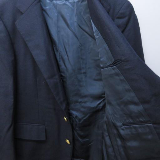 【中古】ポロ バイ ラルフローレン テーラードジャケット ブレザー ウール 金ボタン 総裏 2B 92AB4 紺 系 ■MNK3 POLO RALPH LAUREN（ポロ・ラルフローレン） ポロ バイ ラルフローレン